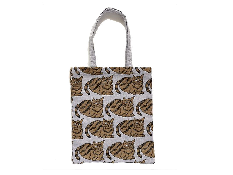 新品　松尾ミユキ　ボート ＆ トート　Stripe キャット　ねこ　ゴブラン 新品 松尾ミユキ ボート ＆ トート Tabby キャット ねこ ネコ ゴブラン