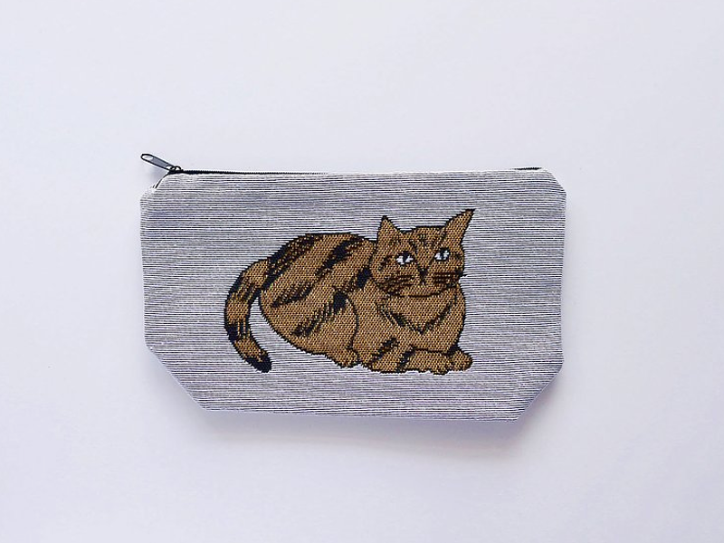 松尾ミユキ Cat Pouch｜表情豊かなネコ柄ポーチ｜コスメポーチ