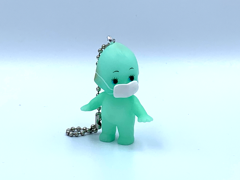 オビツ製作所 暗闇で光る 蓄光キューピー 5cm｜口に入れても安全な非