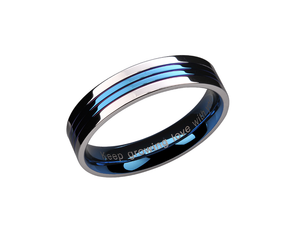 Blue Message Ring