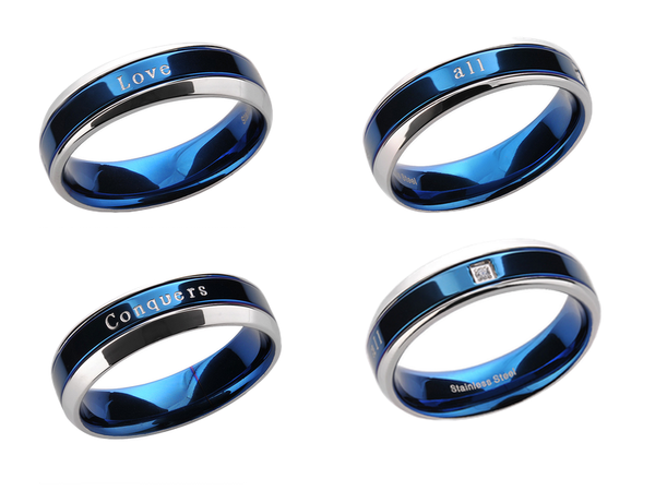 Blue Message Ring