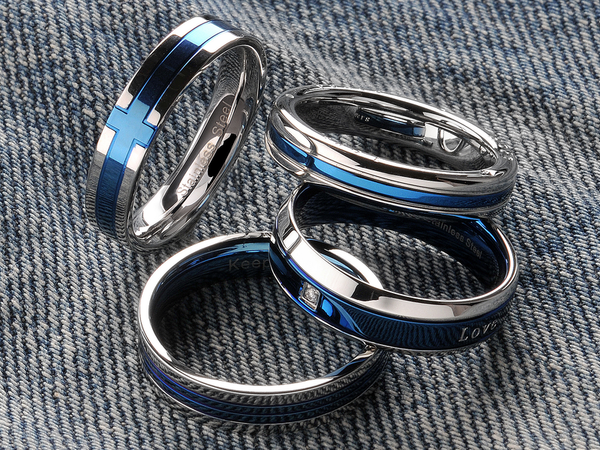 Blue Message Ring