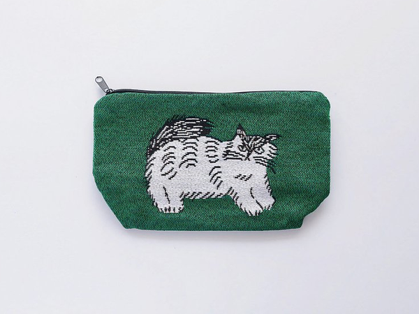 松尾ミユキ Cat Pouch fluffy GREEN